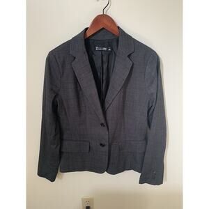 7th Avenue Design Studio New York & Company Womens Black Blazer 2 Buttons Sz 6